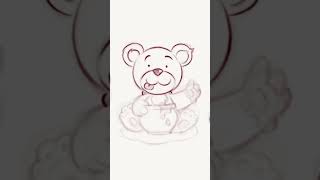 Um urso e seu mel  #arteparacrianças #desenhosfáceis #vídeosparacrianças
