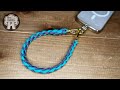 パラコード四つ編みスマホスハンドトラップの作り方