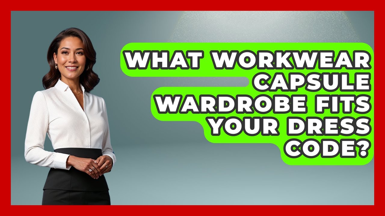 What Workwear Capsule Wardrobe Fits Your Dress Code? - Age With Style Coach