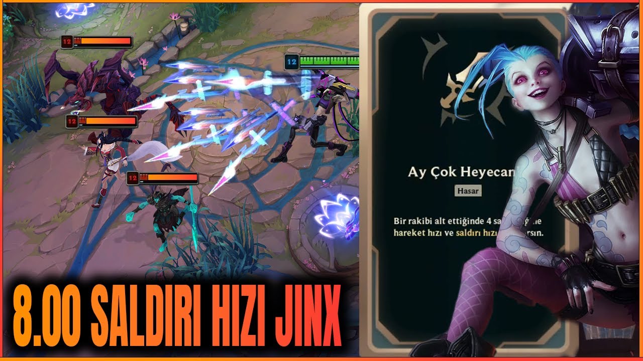 Jinxe Bir Jinx Pasifi Daha Aldık Karakter Makinalı Tüfeğe Döndü ┃ARAM ŞAMATA