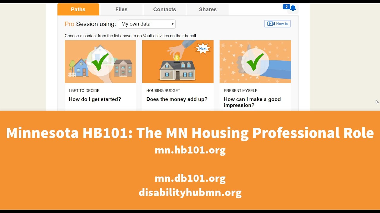 HB101 The MN Housing Professional Role YouTube