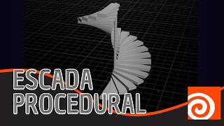 Houdini - Tutorial - Escada em Espiral Procedural