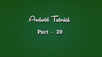 #android #androidtutorial Android Tutorial Lesson 20 -  Database Part 2