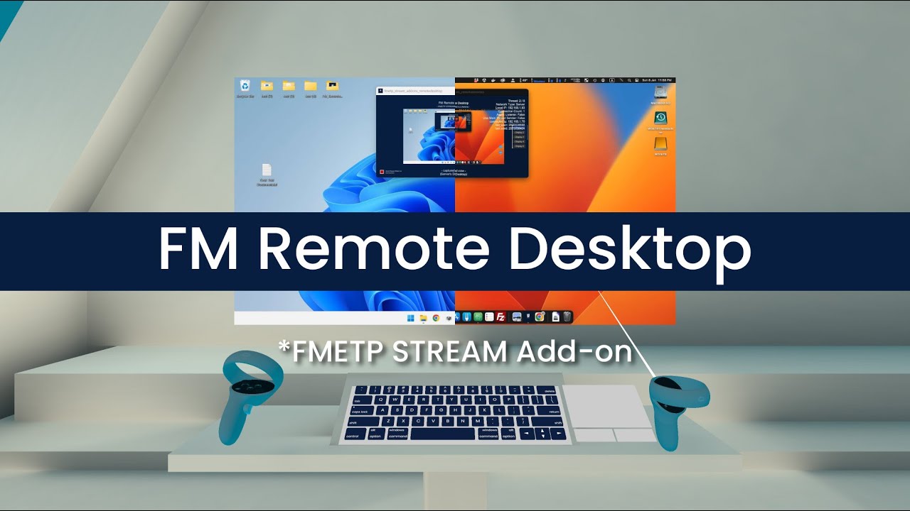 [Experiment] Quest 2 Remote Desktop Control for Mac & PC with FMETP STREAM 3.0 (coming soon 2022/23)