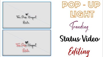 Pop Up Text Lyrics Video Editing Alight Motion | Pop Up Light Effect Status | Alightmotion Tutorials