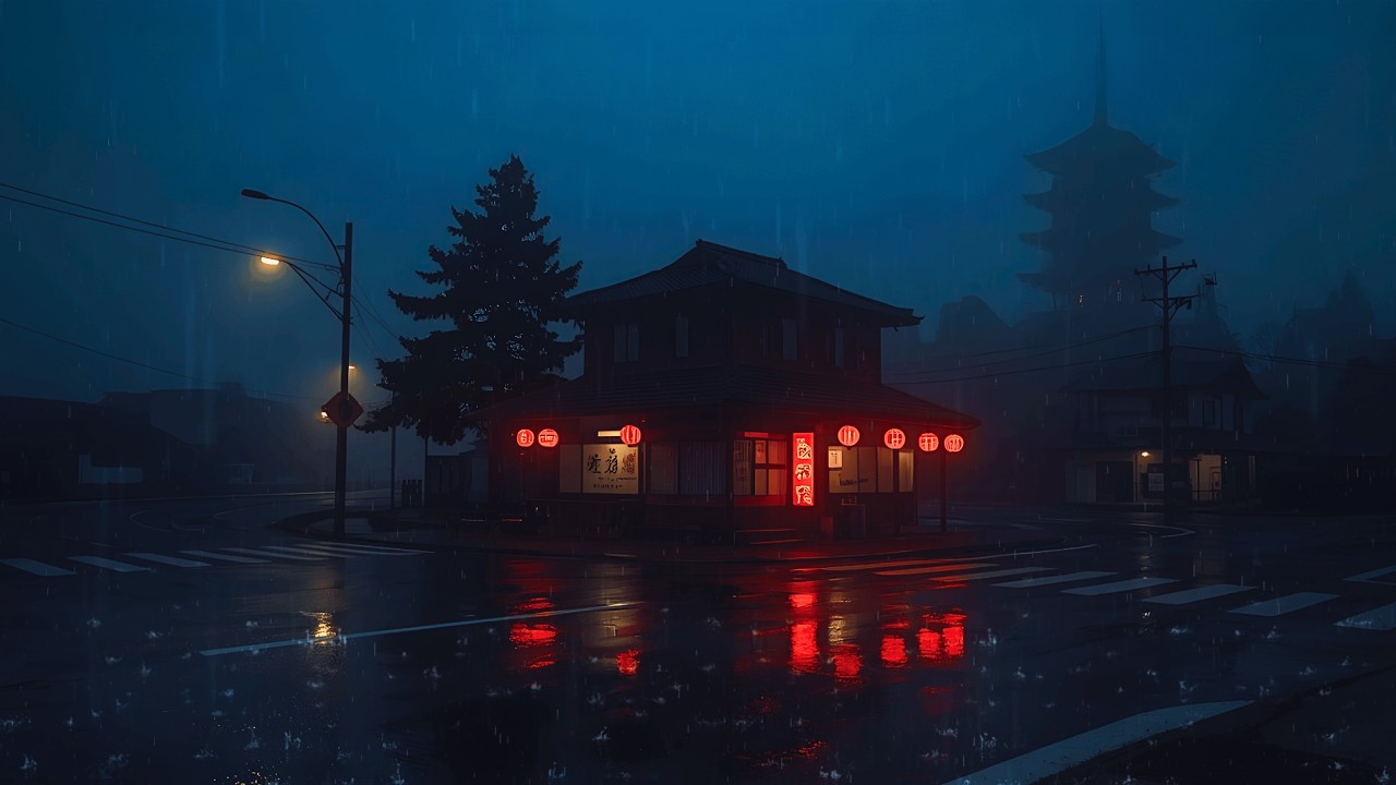 90s Tokyo Streets Lofi 🌧️ Late Night Rain for Deep Focus Sessions