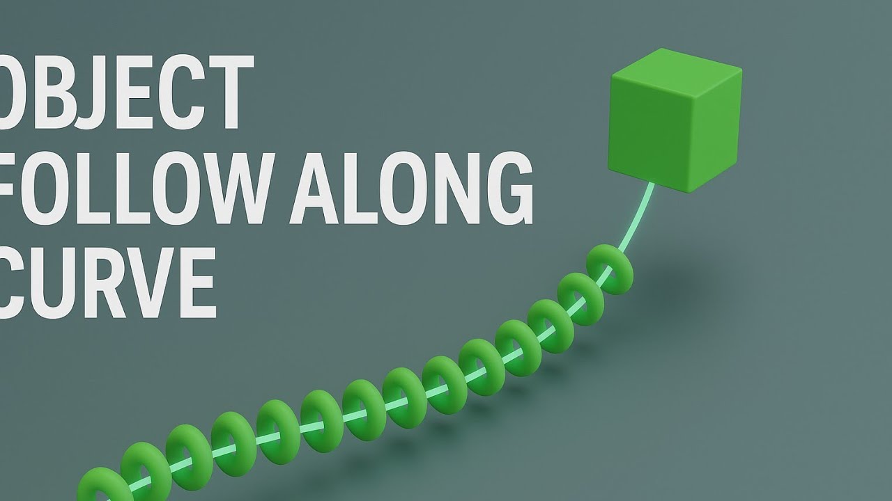 Make Objects Flow Along a Curve – Easy Maya Animation Trick - YouTube