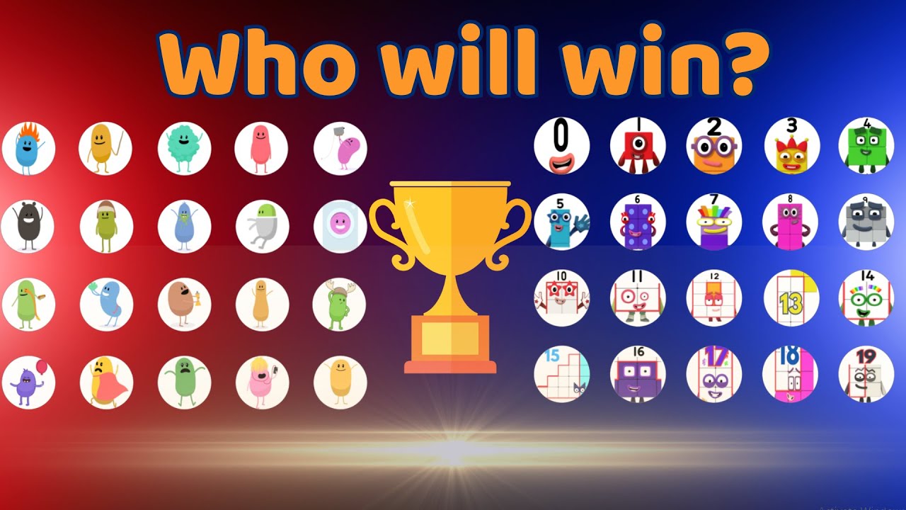 (NEW) Marble Race | 20 Dumb Ways to Die vs 20 Numberblocks | Who Will Win?