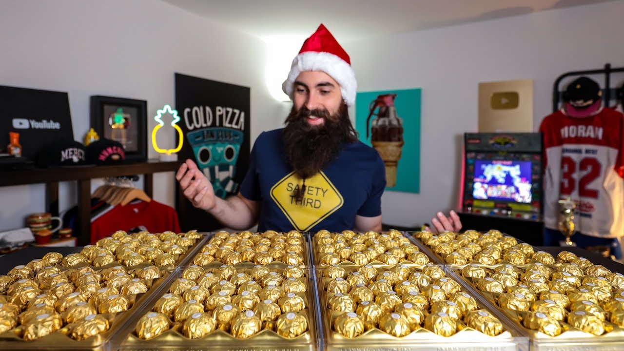 THE 200 FERRERO ROCHER CHALLENGE | 14,000 CALORIES | XMAS SERIES 2020 | BeardMeatsFood