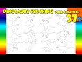 Dinosaur Coloring video collection 1+4 | Learn dinosaur coloring | 공룡 색칠 | 티라노사우루스 외 19종