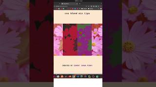 CSS Tricks || CSS Blend background images and colors || Background Blend Mode ||  #shorts