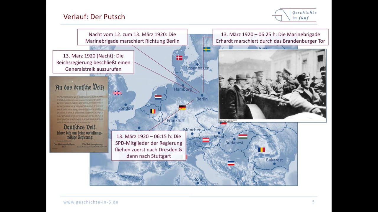 Der Kapp-Lüttwitz-Putsch (1920) - YouTube