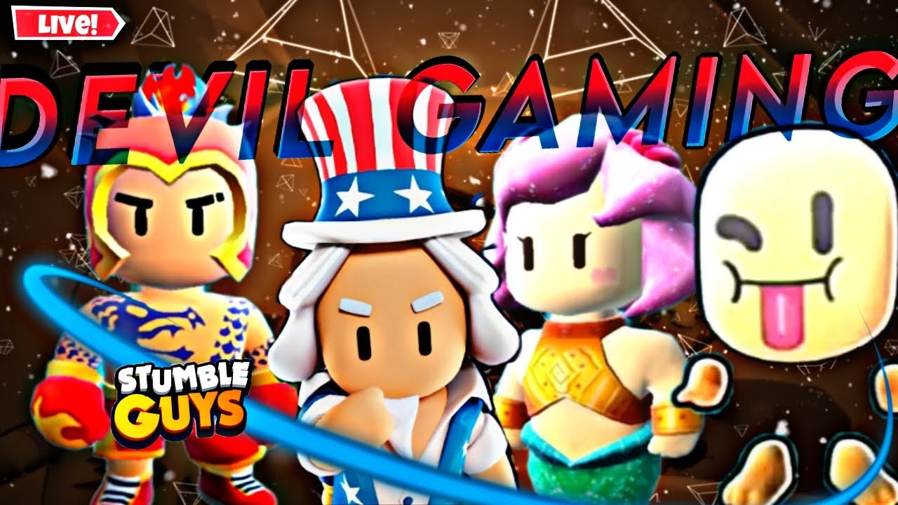 OMG! Mythic Characters Added | Playing Customs With Randoms | Stumble Guys | Devil Gaming