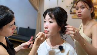 I Let Two Vietnamese Stylists Create My Look | ASMR Makeup & Hair screenshot 3