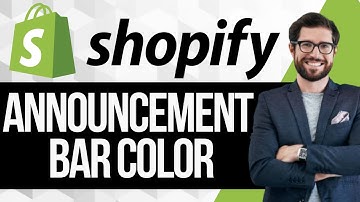 How to Change Announcement Bar Color on Shopify