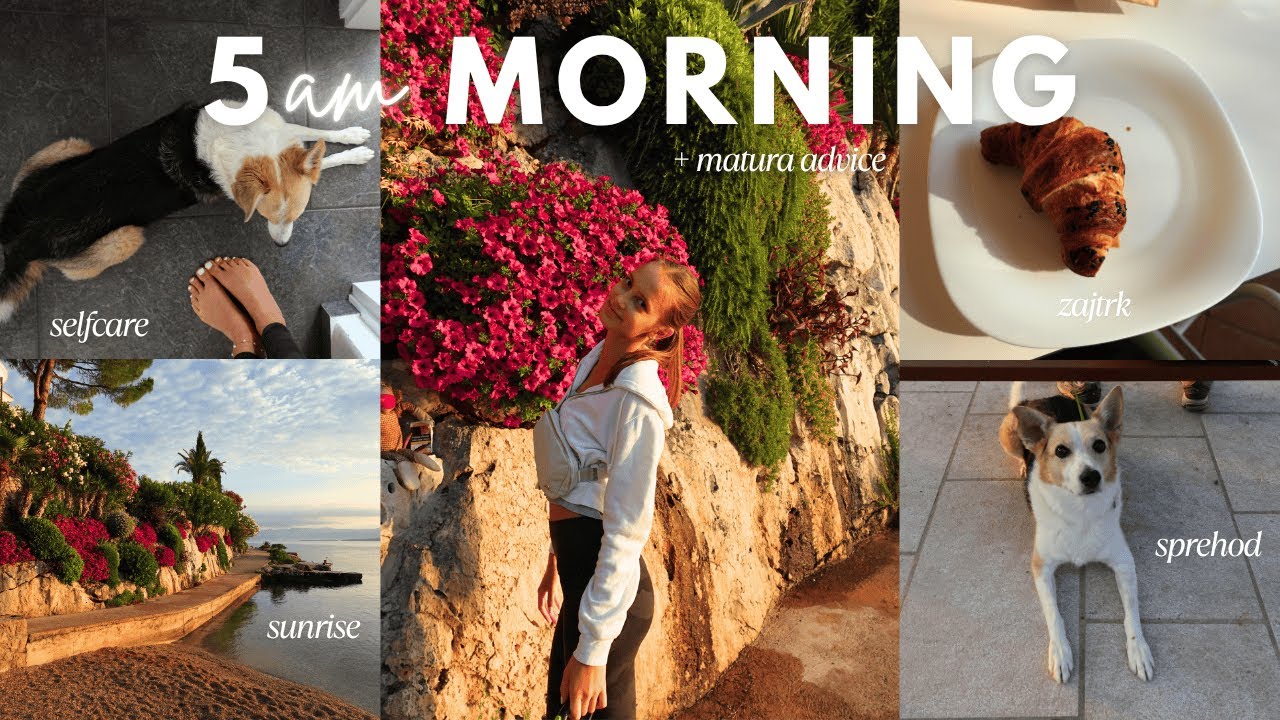 5 AM JUTRO☀️ sunrise, selfcare + matura advice
