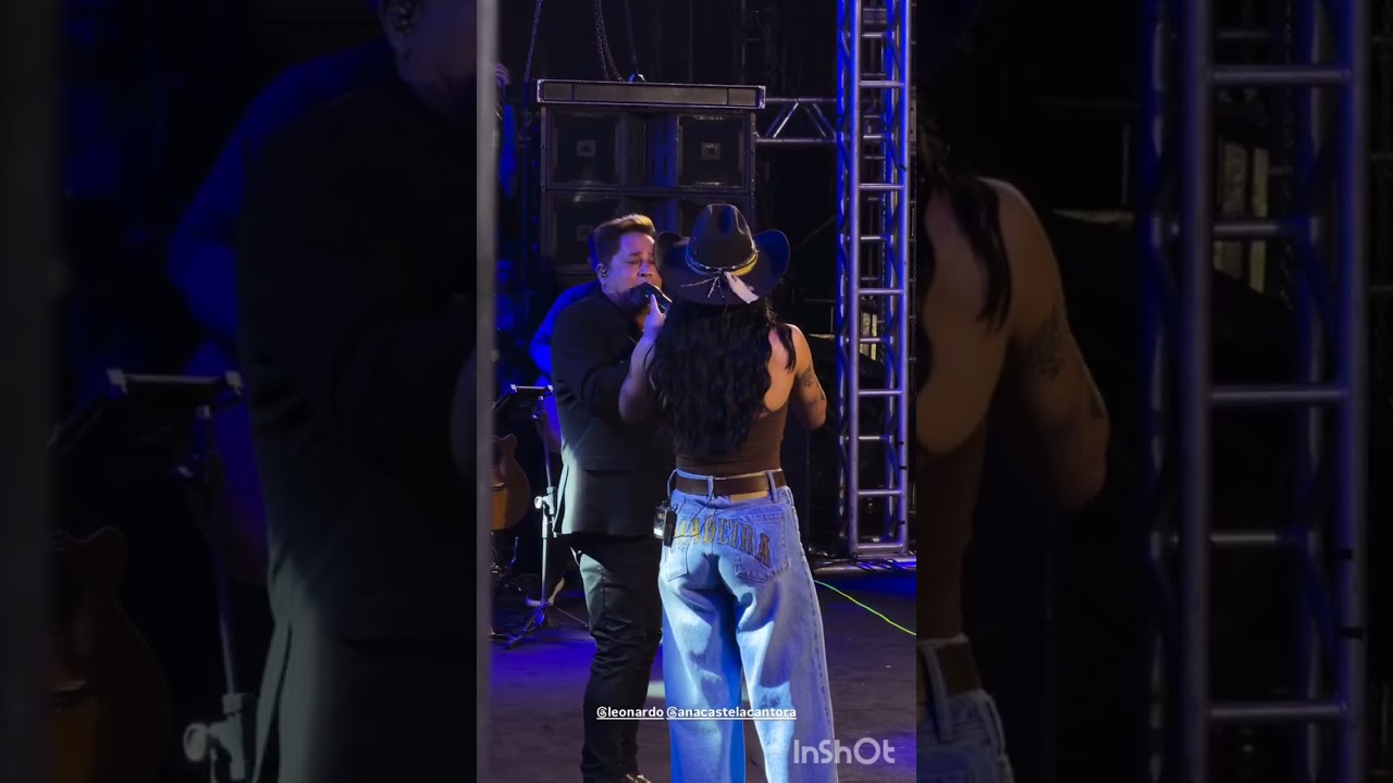 LEONARDO chama Ana Castella e Zé Felipe no palco Sarandi Paraná 