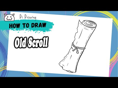 How to Draw Old Scroll - Easy Drawing
