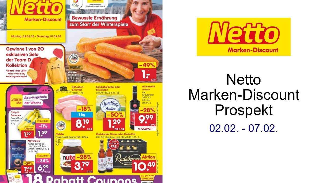 Netto Marken-Discount Prospekt   02.02. - 07.02.