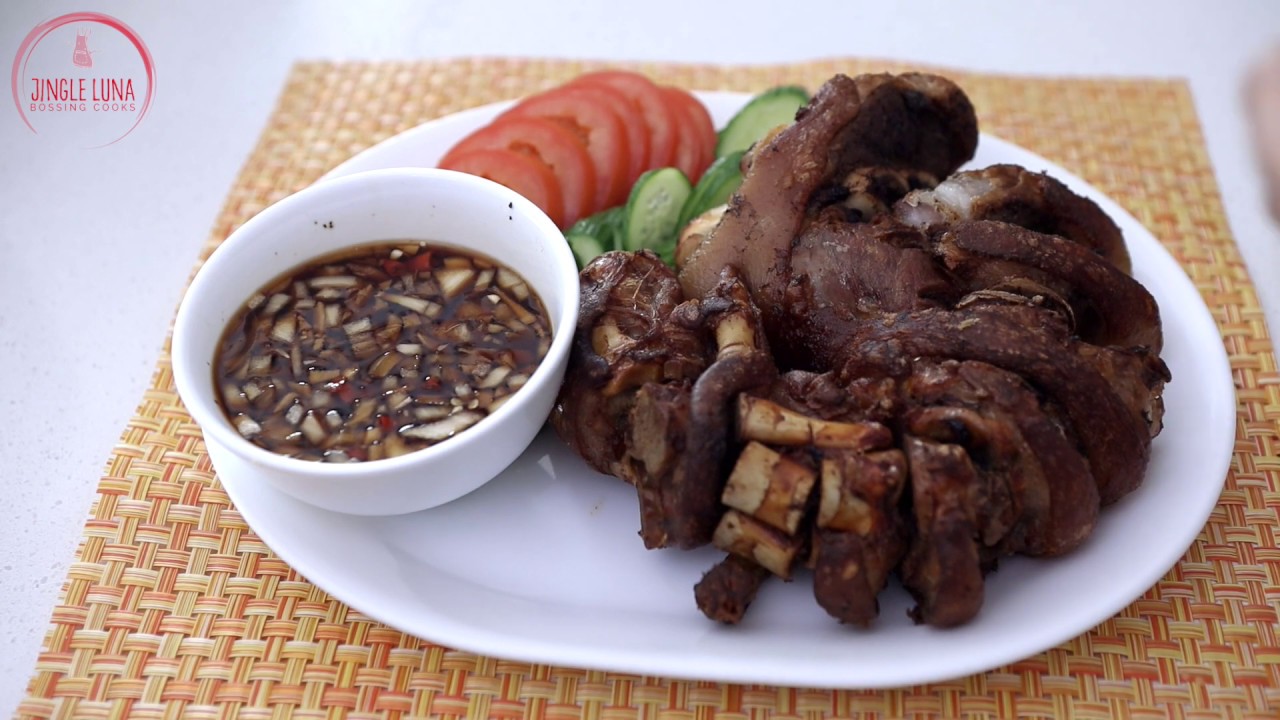 Crispy Pata ( Deep fried pork hock). This is sinful and delicious