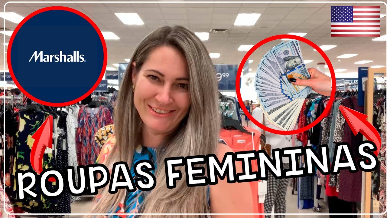 MARSHALLS roupa FEMININA em Orlando EUA com PREÇOS! Compras em Viagem 2019  - YouTube