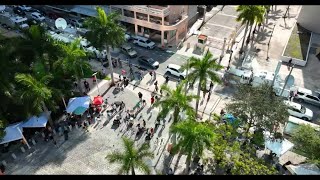 Trump arraignment: Drone video of Miami courthouse ahead of court proceeding