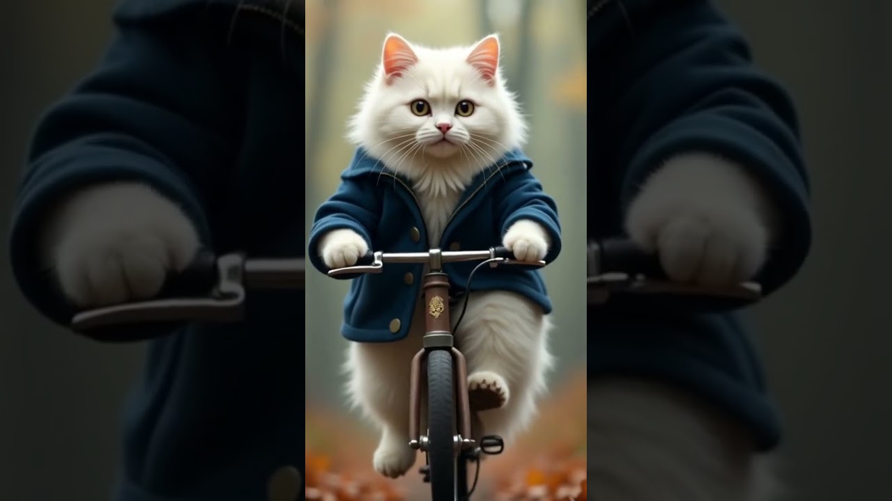 The Chubby Cat's Banana Quest 🍌🚲 | Ultra-Realistic Forest Adventure 