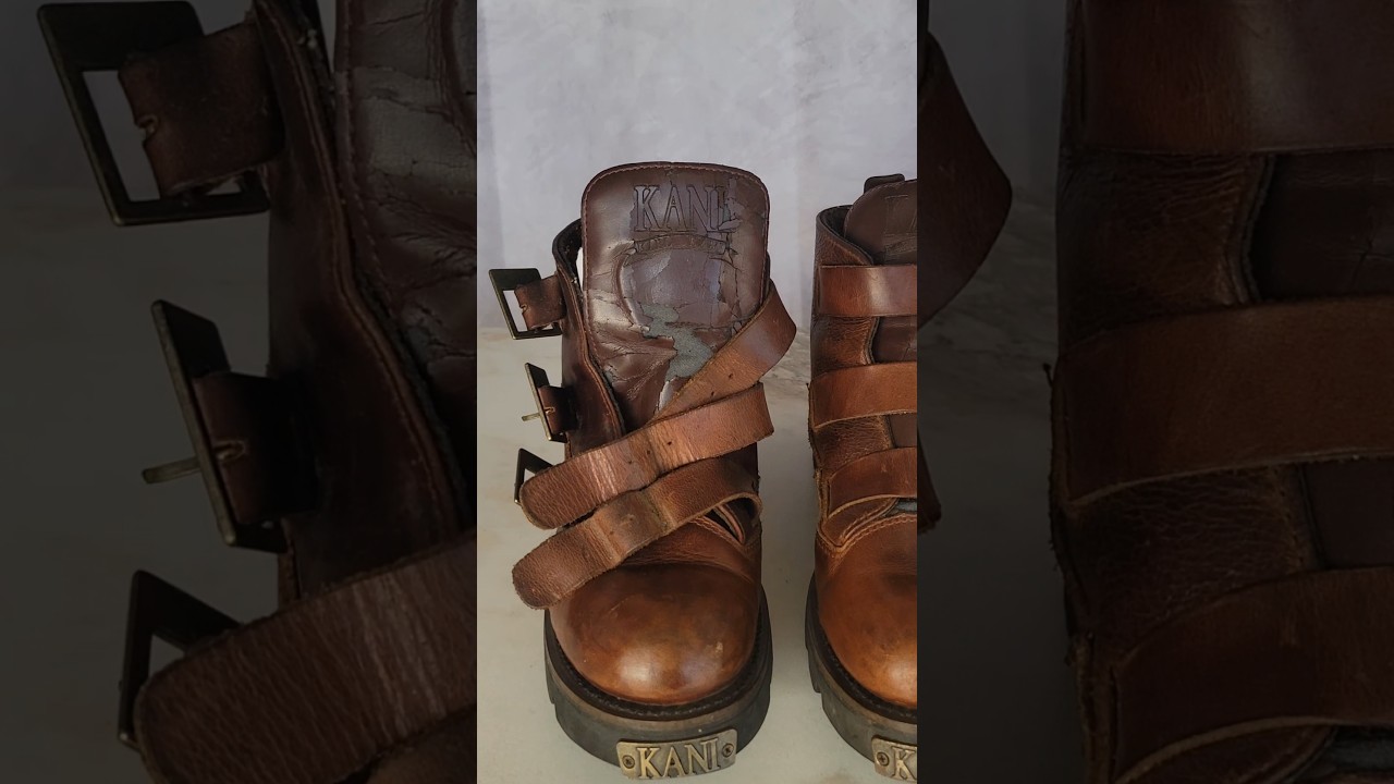 Easy Leather DIY Repair on Vintage Boots