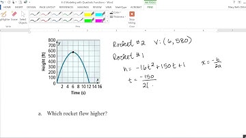 4-3 Modeling with Quadratic Functions