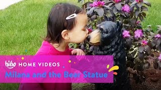 milana and the bear statue home videos hiho kids