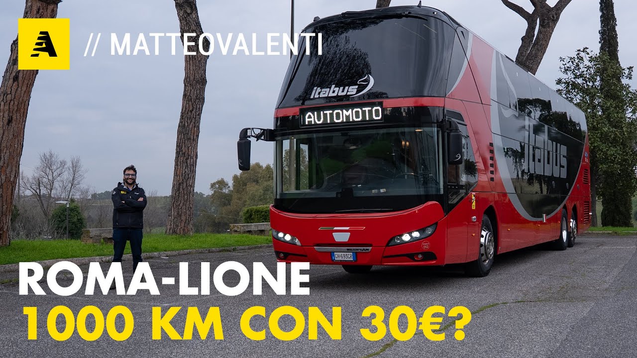 ROMA - LIONE, 1.000 km con MENO di 30 euro? Ecco come si viaggia in AUTOBUS (PRO e CONTRO)