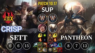 FPX Crisp Sett vs Pantheon Sup - KR Patch 10.17