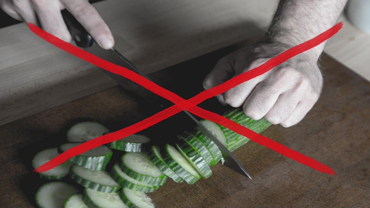 How To Cut Cucumbers: You've Been Doing It Wrong - YouTube
