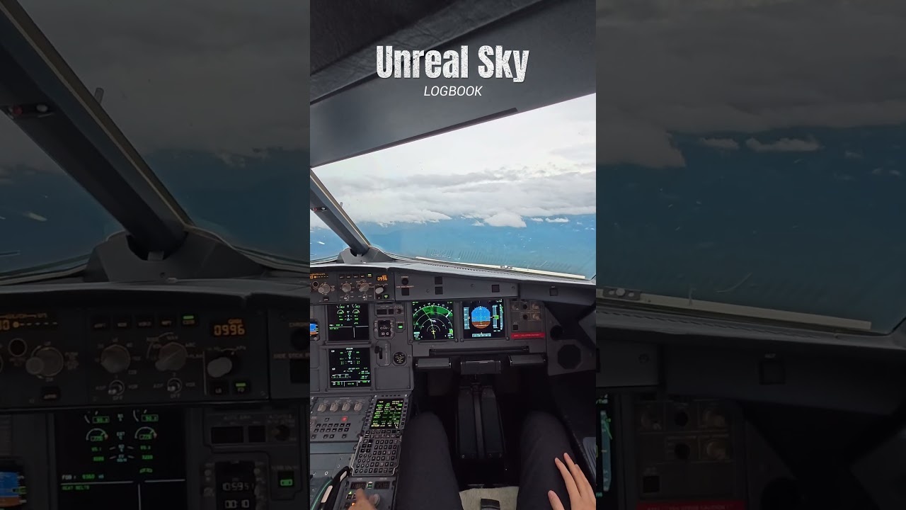 Unreal sky #airbus #airplane #pilot