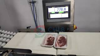Automatic cling film packing machine and label with weighing