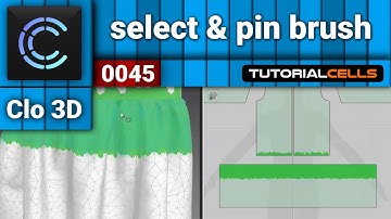 0045. select mesh & create pin in clo3D
