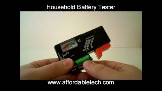Household Battery Tester Demonstrated
