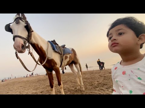 ALIYYAH KA FIRST BEACH EXPERIENCE/ CRAZY REACTION /NOOR KHAN