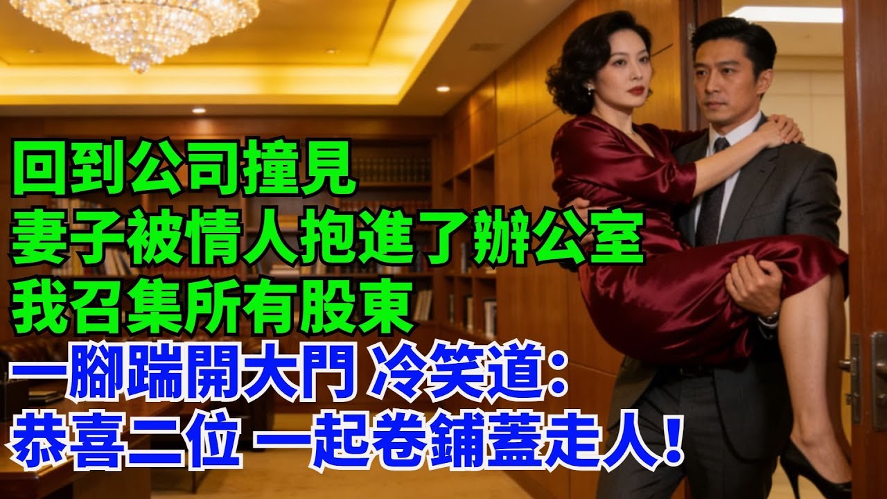 回到公司，撞見妻子被情人抱進了辦公室，我召集所有股東，壹腳踹開大門，冷笑道：“恭喜二位，壹起卷鋪蓋走人”#故事#小説#家庭矛盾#爽文