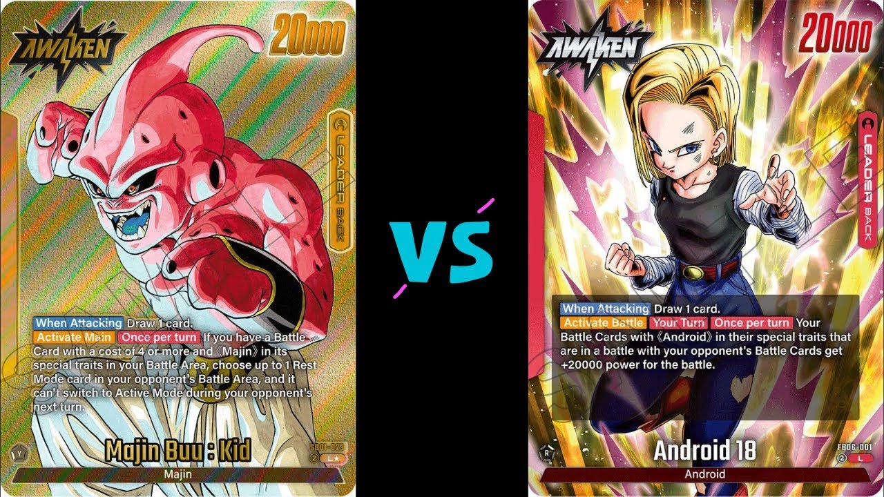Majin Buu: Kid (Y) vs. Android 18 (R) | DBS Fusion World Gameplay - YouTube