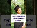 TOP COUNTRIES TO STUDY ABROAD EASILY 🇦🇺📚     #studyvisa
