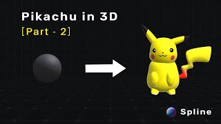 Making #pokemon 3d in Spline | Part 2 - Coloring