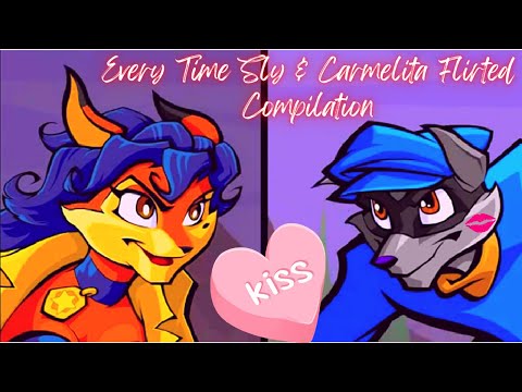 Every Time Carmelita Fox and Sly Cooper Flirted Compilation 💖