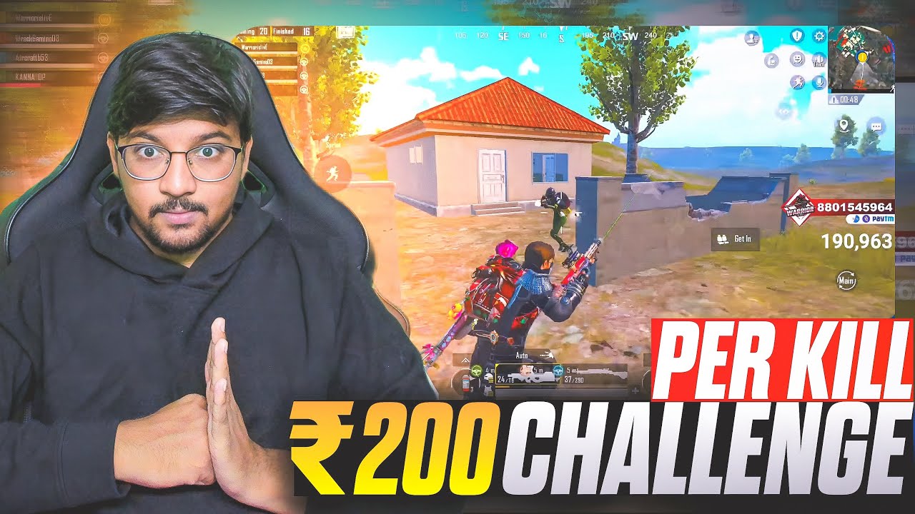 I Got 200/- Per Kill Challenge And This Happened 🔥🤯 | #warriorislive #highlights