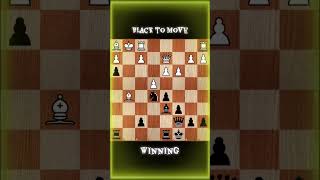 Chess puzzle from my game. Black to move. Winning! #chess #shorts #brantford #chesslessons