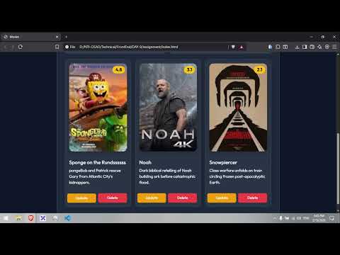 Building a CRUD App with Vanilla JavaScript | Movies Manager Tutorial | LocalStorage &FileReader API