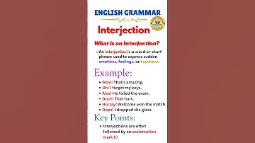📘 Interjections in English Grammar | What is an Interjection? | Parts of Speech | Exclamations