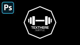 How To Create a Professional GYM LOGO in Photoshop screenshot 2