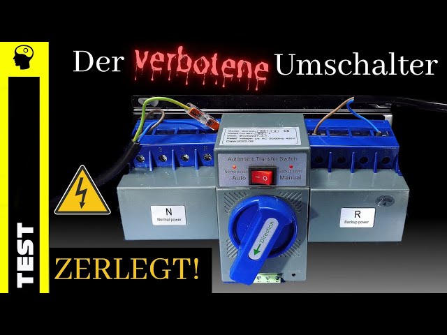 Notstrom Umschalter Automatischer Transferschalter Last Strom Schalter 4P 63A, für Haushaltsstrom und verschiedene große Orte