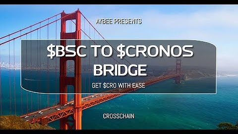 HOW TO BRIDGE BSC TO CRONOS. WITH THIS YOU CAN GET CRONOS DIRECTLY WITHOUT HAVING TO BUY FROM CEX